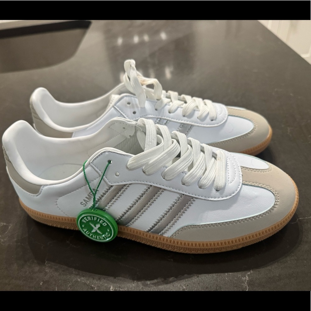 Brand new adidas sneakers. Too large for me is the reason I’m selling.